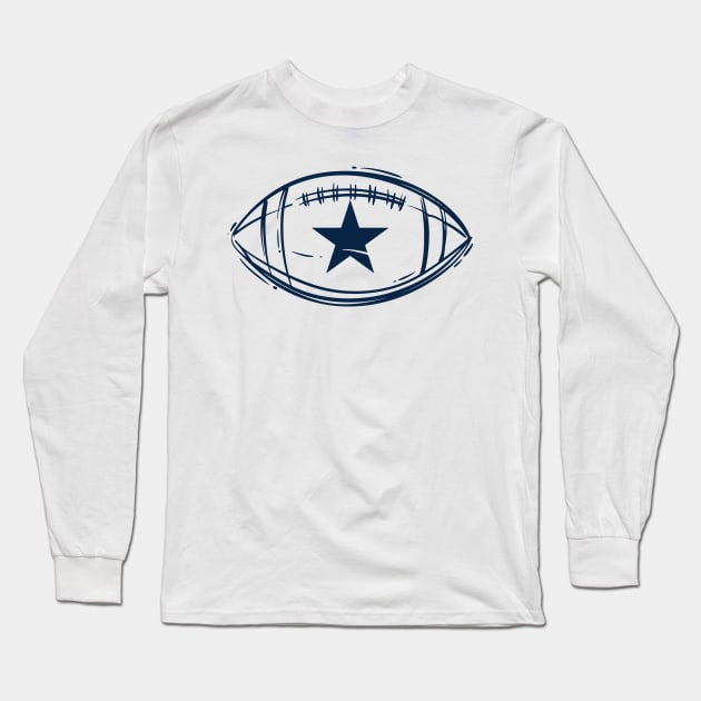 Dallas Cowboys football Long Sleeve T-Shirt by Qogl